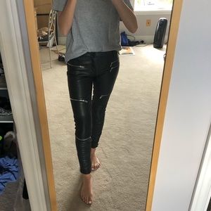 Vegan leather pant